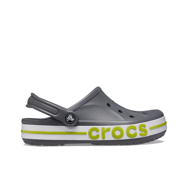 Cr_ocs Bayaband Clogs Slate Grey Lime Punch