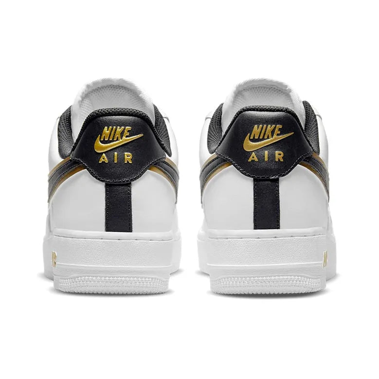 Ni_ke Air Force 1 '07 LV8 Double Swoosh White Metallic Gold