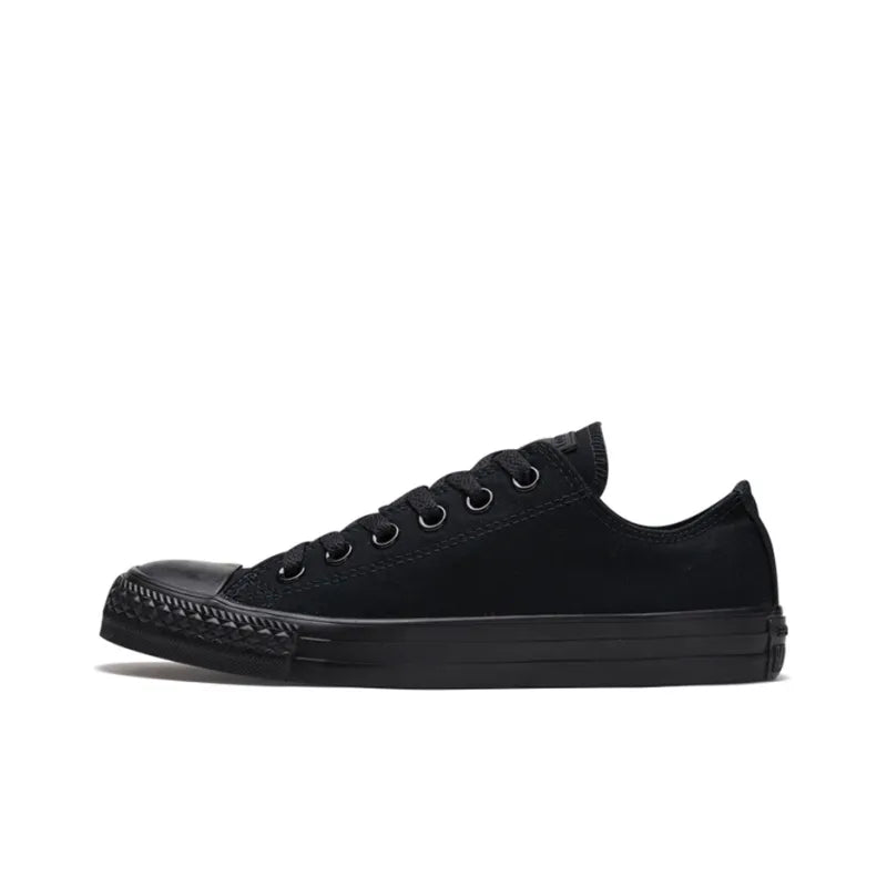 Conv_erse Chu_ck Tay_lor All Star Black Warrior Abrasion-Resistant Low-Top Canvas Shoes Unisex Black