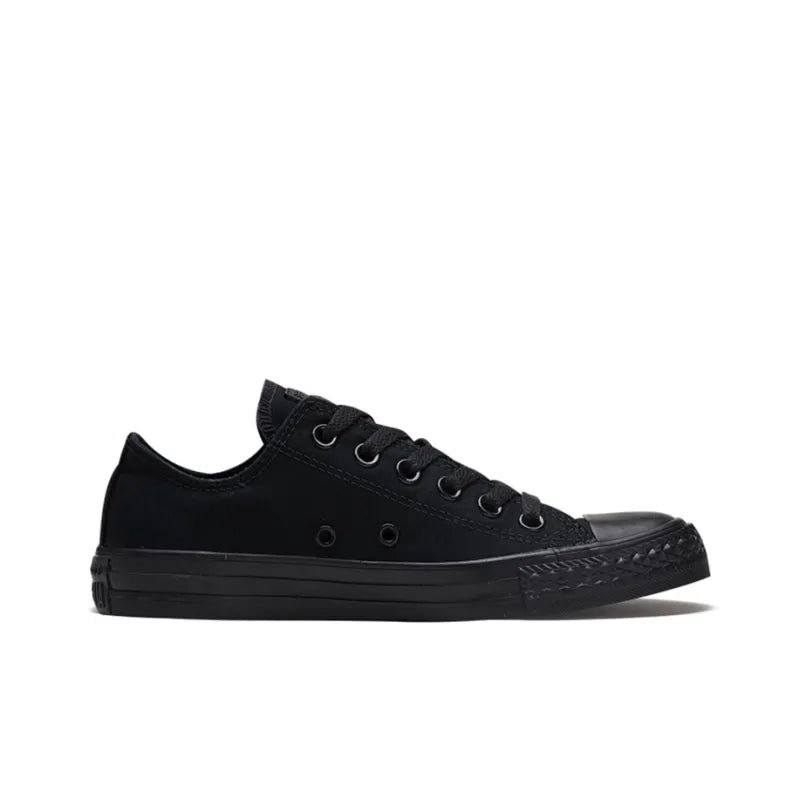Conv_erse Chu_ck Tay_lor All Star Black Warrior Abrasion-Resistant Low-Top Canvas Shoes Unisex Black