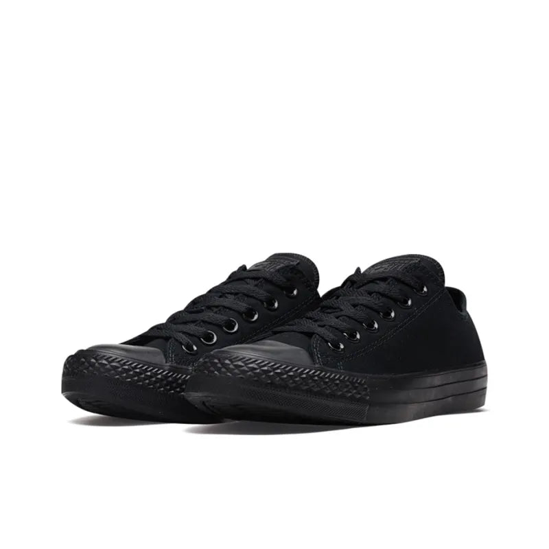 Conv_erse Chu_ck Tay_lor All Star Black Warrior Abrasion-Resistant Low-Top Canvas Shoes Unisex Black